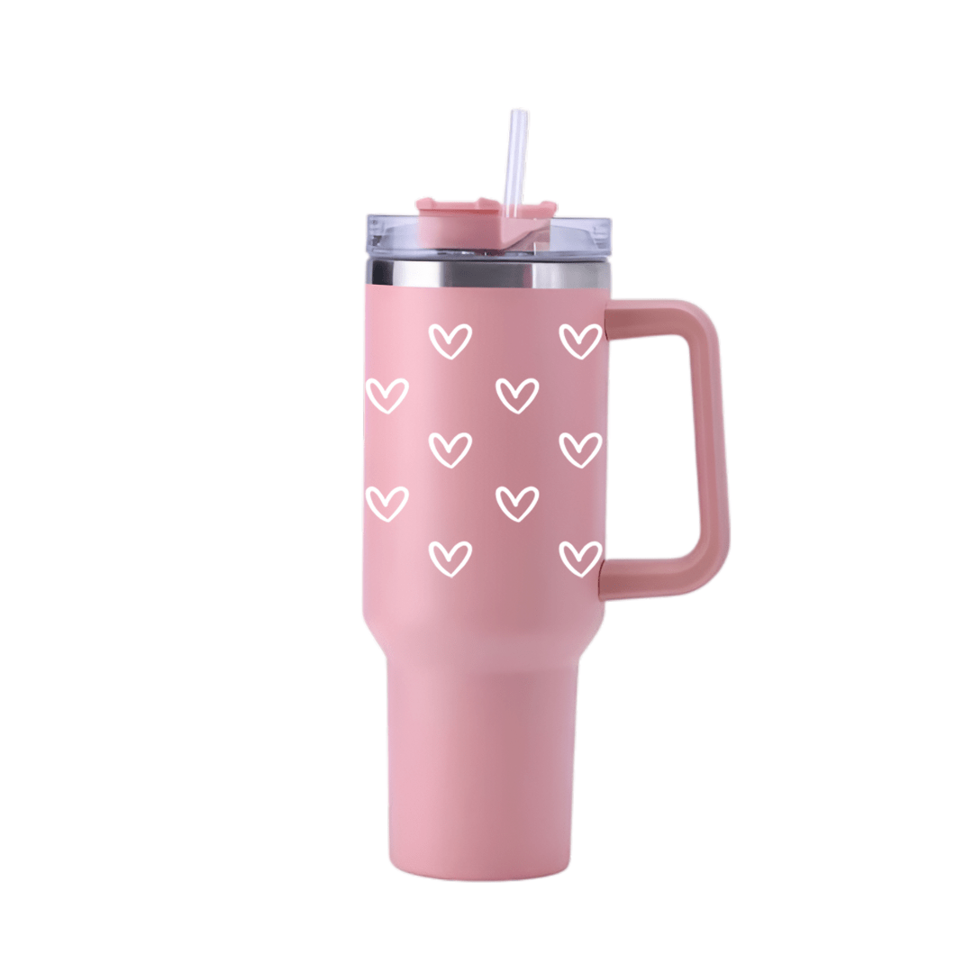 LoveSip Tumbler with Straw & Lid - Memories InsiteLOVESIP TUMBLER PINK STAN-